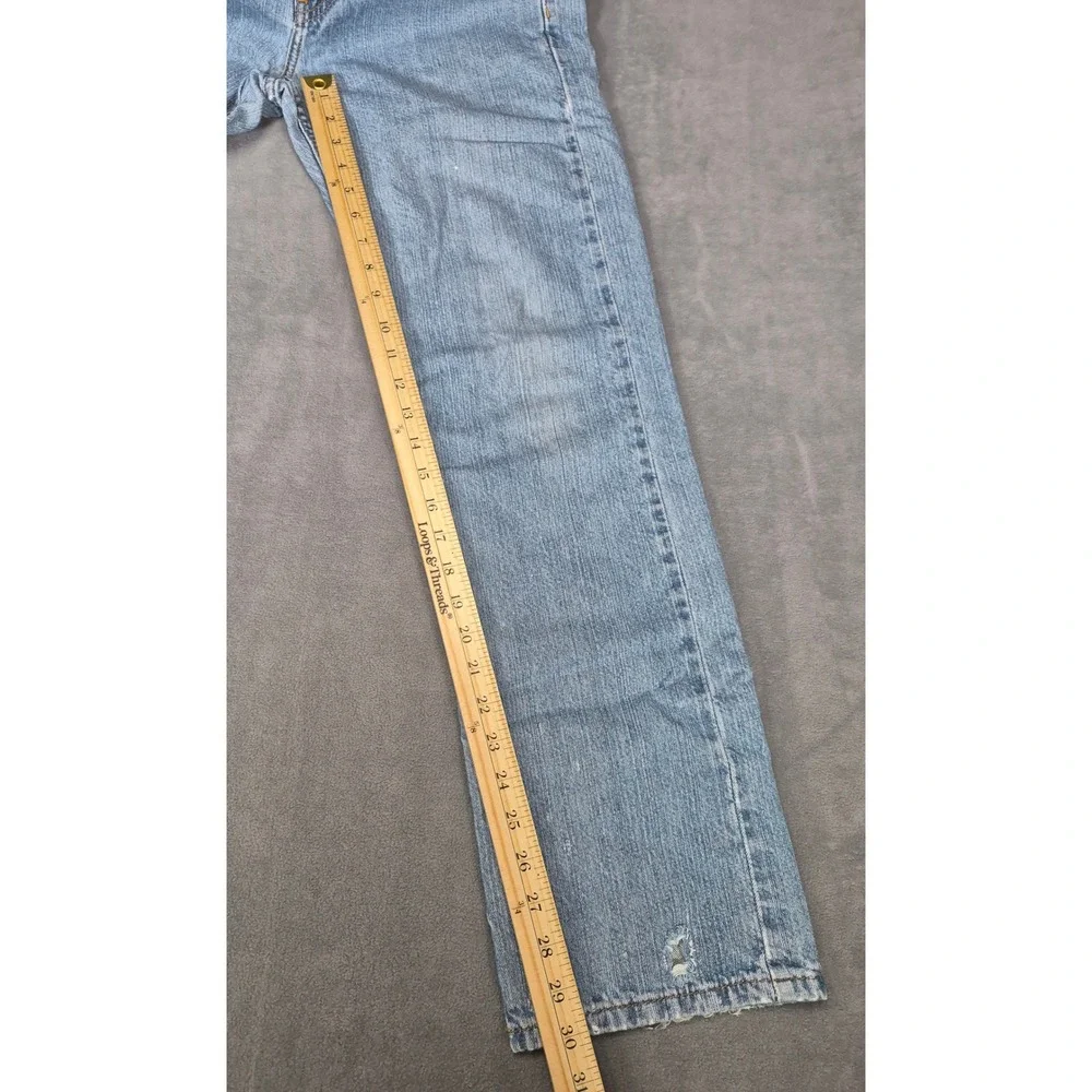 Tommy Hilfiger Mens Vintage Classic Fit Light Wash Straight Leg Jeans 30x32
